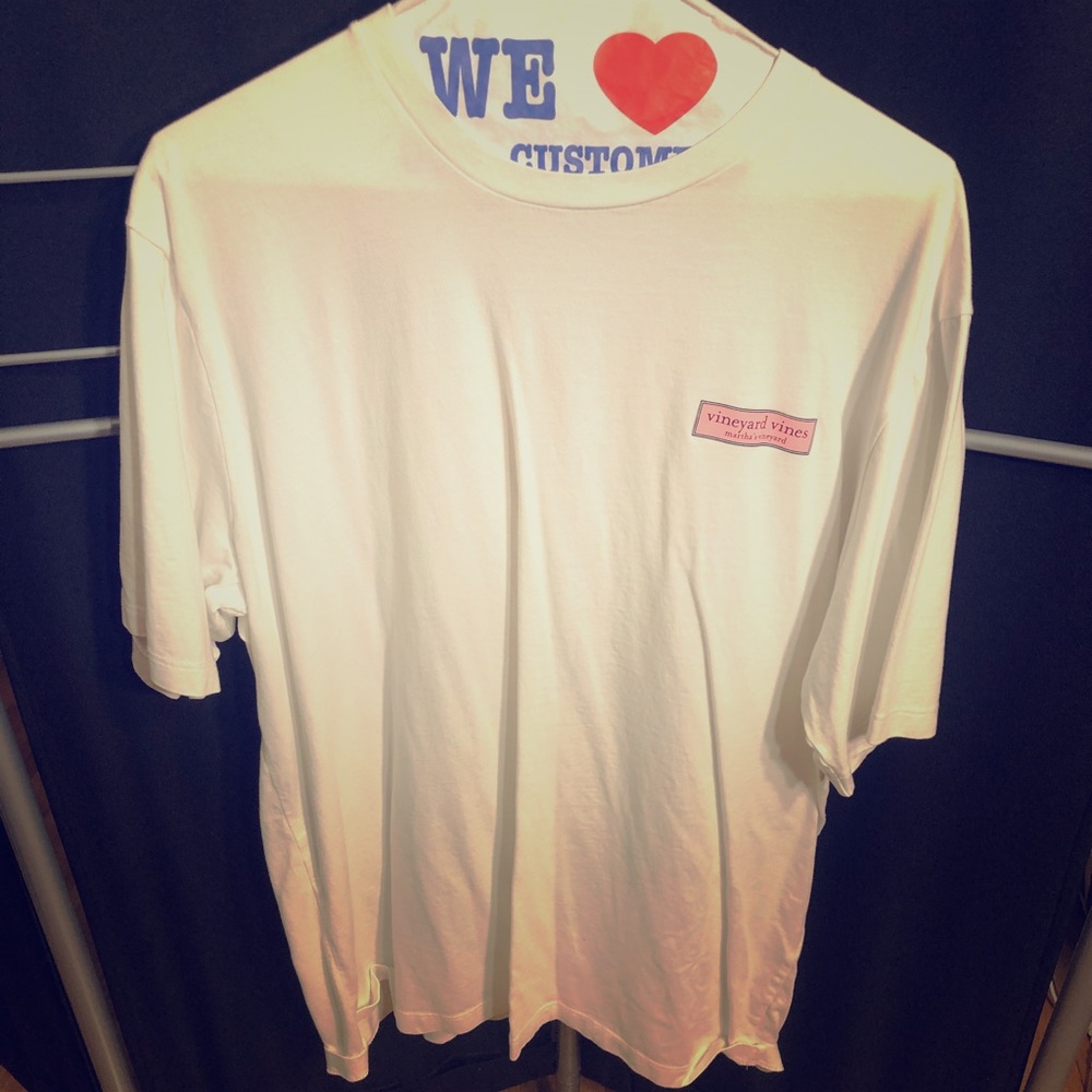 Vineyard Vines Large White Short leave T-Shirt